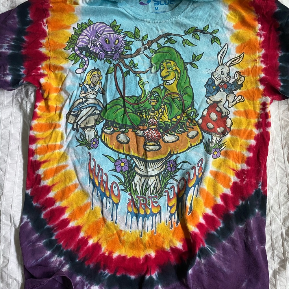 We Are All Mad Here Tiedye shirt